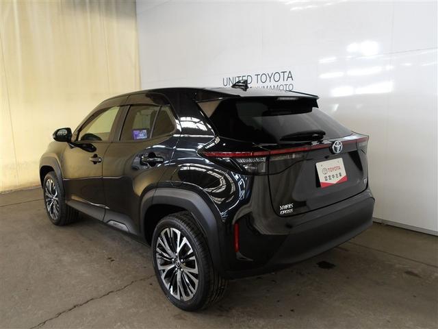 ヤリスクロス ハイブリッドＺ　ドライブレコーダ　インテリジェントキー　アルミホイル　ＬＥＤライト　１オ－ナ－　リアカメラ　クルーズコントロール　横滑り防止システム　ＴＶ　電動シ－ト　パワステ　オートエアコン　キーフリー　ＥＴＣ付き（3枚目）