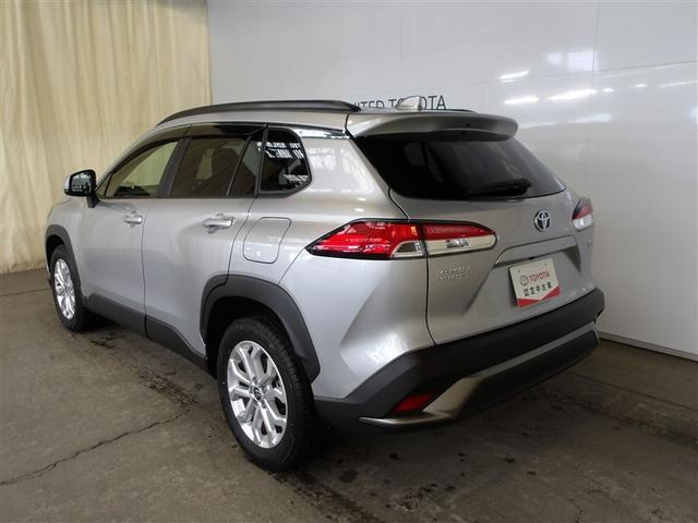 カローラクロス ハイブリッド　Ｓ　衝突軽減　エアバッグ　クルーズコントロール　ＬＥＤヘッドライト　ＥＴＣ車載器　アルミホイール　Ｂモニター　スマートキー　ドラレコ　キーレス　横滑り防止機能　オートエアコン　ＡＢＳ　ワンオーナー車（3枚目）