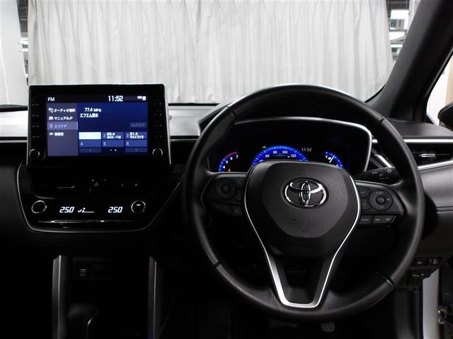 カローラクロス ハイブリッド　Ｓ　衝突軽減　エアバッグ　クルーズコントロール　ＬＥＤヘッドライト　ＥＴＣ車載器　アルミホイール　Ｂモニター　スマートキー　ドラレコ　キーレス　横滑り防止機能　オートエアコン　ＡＢＳ　ワンオーナー車（4枚目）