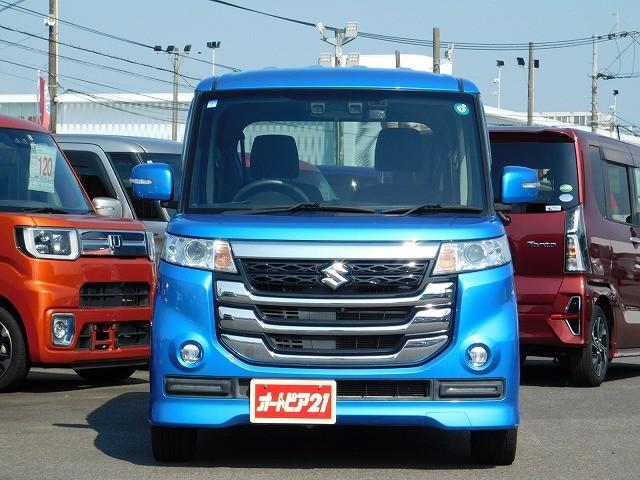 スペーシアカスタムZ ターボ ・ターボ車・純正ナビ・TV・DISC・Bluetooth・全方位カメラ・左側電動スライドドア・クルコン・パドルシフト・D席シートヒーター・ETC・デュアルカメラブレーキサポート(2枚目)