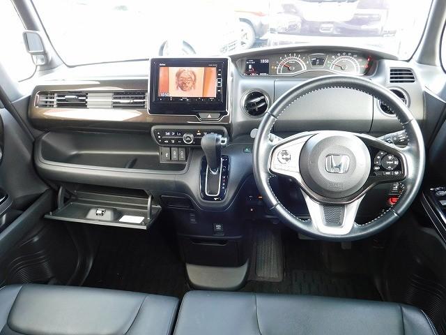 Ｎ－ＢＯＸカスタム Ｇ・Ｌターボホンダセンシング　・純正ナビ・ＴＶ・ＤＩＳＣ・Ｂｌｕｅｔｏｏｔｈ・バックカメラ・ＥＴＣ・ターボ車・ロールサンシェード・パドルシフト・クルコン・両側電動スライドドア・スマートキー２ケ（7枚目）