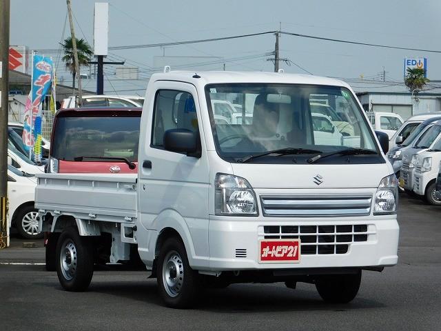 キャリイトラック KCエアコン・パワステ 走行1100km・5速マニュアル・パートタイム4WD・AM/FMラジオ・オートライト・PW・アイドリングストップ・ライトレベライザー(3枚目)