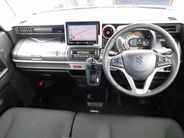 スペーシアギア ハイブリッドXZ ターボ ・社外8インチナビ・TV・DISC・バックカメラ・ETC・ターボ車・クルコン・パドルシフト・前席シートヒーター・両側電動スライドドア・ツートンカラー(7枚目)