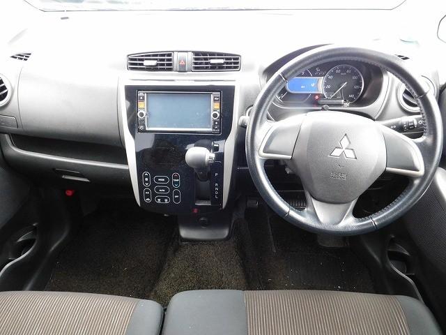 eKカスタム G ・純正ナビ・TV・BluetoothAudio・DISC・プッシュスタート・スマートキー・社外14インチアルミホイール(7枚目)