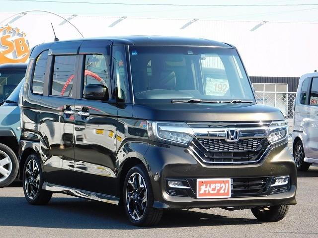 Ｎ－ＢＯＸカスタム Ｇ・Ｌターボホンダセンシング　・純正８インチナビ・ＴＶ・ＤＩＳＣ・Ｂｌｕｅｔｏｏｔｈ・バックカメラ・クルコン・パドルシフト・両側電動スライドドア・スマートキー２ケ・ＥＴＣ・ハーフレザーシート（3枚目）