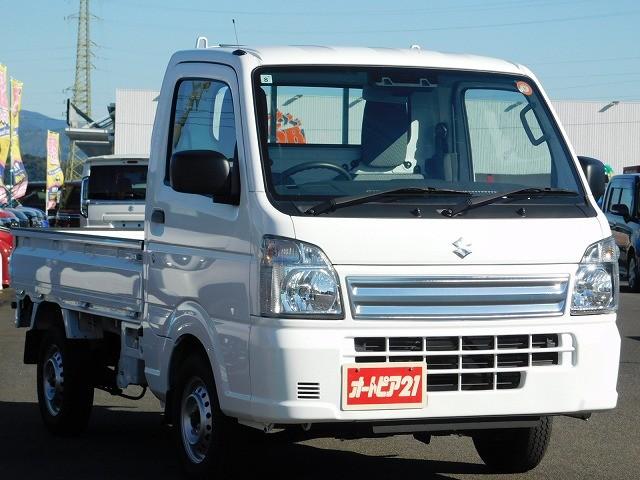 キャリイトラック ＫＣエアコン・パワステ農繁仕様　・走行４９００ｋｍ・デュアルカメラブレーキサポート・５速マニュアル・パートタイム４ＷＤ・ＡＭ／ＦＭラジオ・デフロック・キーレス・ライトレベライザー・ＰＷ（3枚目）