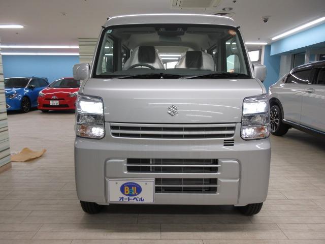 エブリイ ＰＣ　スズキＳＳ　２ＷＤ　ＬＥＤヘッドライト　コーナーセンサー　アイドリングストップ　キーレス　電動格納ミラー（3枚目）