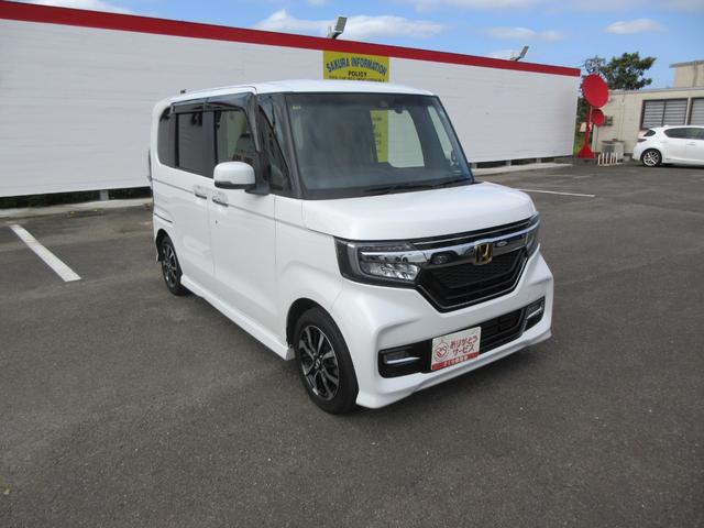 Ｎ－ＢＯＸカスタム Ｇ・Ｌホンダセンシング　前後方ドライブレコーダー　ナビＴＶ　ＥＴＣ　両側電動スライドドア　純正アルミホイール　ＭＡＩＮスイッチ　マルチインフォメーションディスプレイ　アクセサリーソケット　横滑り防止　ドアバイザ―フロアマット（4枚目）