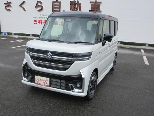 スペーシアカスタム ハイブリッドXS 全方位モニター付ナビTV ヘッドアップディスプレイ SOSボタン スリムサーキュレーター ロールサンシェード USB電源ソケット パーソナルテーブル ステアリングスイッチ ブレーキホールドスイッチ(2枚目)