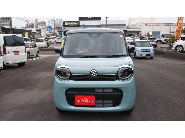 ワゴンＲスマイル ハイブリッドＳ　２トーンルーフパッケージ装着車　スズキセーフティーサポート　シートヒーター　コーナーセンサー　クルーズコントロール　両側スライドドア片側パワースライドドア　スマートキー　プッシュスタート　キーレス　集中ドアロック　プライバシーガラス（2枚目）