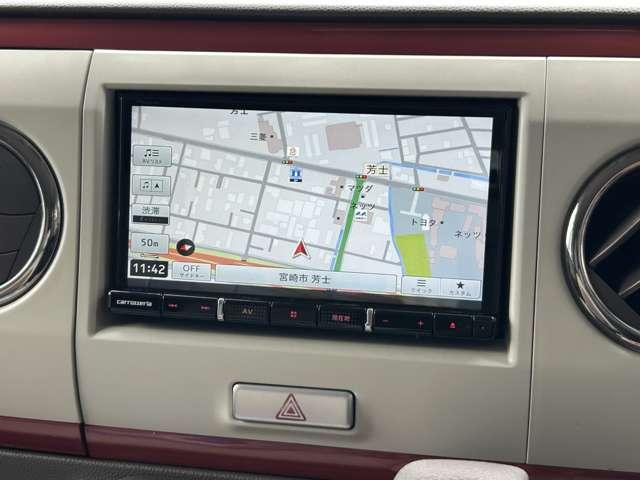 アルトラパンショコラ G 7インチフルセグナビゲーション バックカメラ ドライブレコーダー前方後方 フロアマット ドアバイザー スマートキー プッシュスタート 集中ドアロック プライバシーガラス ディスチャージランプ(10枚目)