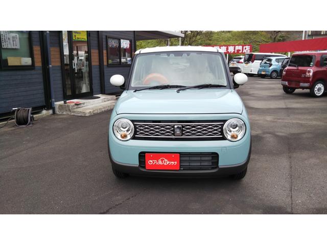 アルトラパン Ｘ　オフブルー／ベージュ２トーン　全方位モニター用カメラパッケージ　スズキセーフティサポート　シートヒーター　コーナーセンサー　アルミホイール１４インチ　スマートキー　プッシュスタート　集中ドアロック（2枚目）