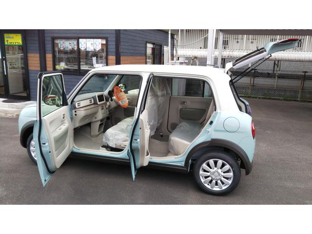 アルトラパン Ｘ　オフブルー／ベージュ２トーン　全方位モニター用カメラパッケージ　スズキセーフティサポート　シートヒーター　コーナーセンサー　アルミホイール１４インチ　スマートキー　プッシュスタート　集中ドアロック（47枚目）