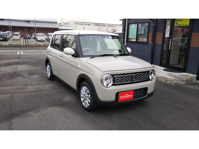 アルトラパン Ｘ　ベージュ２トーン　ディスプレイオーディオ　バックモニター　スズキセーフティサポート　シートヒーター　コーナーセンサー　アルミホイール１４インチ　スマートキー　プッシュスタート　集中ドアロック　キーレス（6枚目）