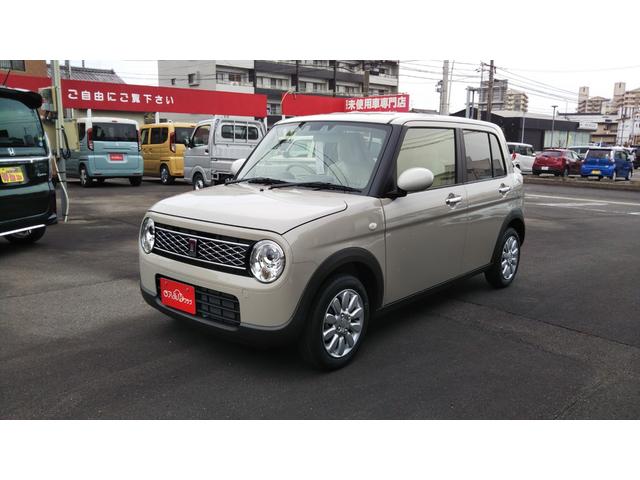 アルトラパン Ｘ　ベージュ２トーン　ディスプレイオーディオ　バックモニター　スズキセーフティサポート　シートヒーター　コーナーセンサー　アルミホイール１４インチ　スマートキー　プッシュスタート　集中ドアロック　キーレス（7枚目）