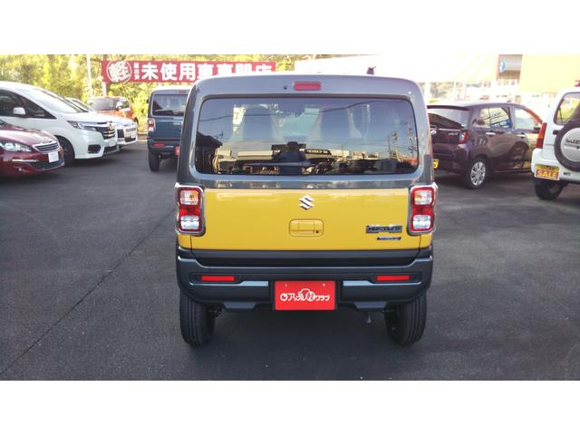 ハスラー ハイブリッドＸ　イエロー／ガンメタ２トーン　スズキセーフティサポート　クルーズコントロール　コーナーセンサー　ＬＥＤヘッドライト　オートライト　オートエアコン　スマートキー　プッシュスタート　集中ドアロック（3枚目）