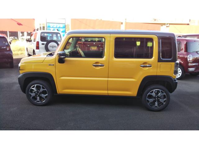 ハスラー ハイブリッドＸ　イエロー／ガンメタ２トーン　スズキセーフティサポート　クルーズコントロール　コーナーセンサー　ＬＥＤヘッドライト　オートライト　オートエアコン　スマートキー　プッシュスタート　集中ドアロック（5枚目）