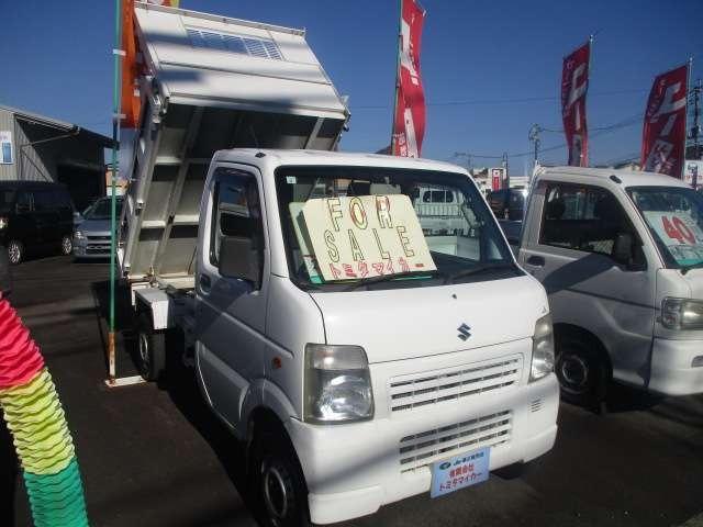 キャリイトラック ダンプ 5速MT 4WD ダンプ エアコン パワステ 車検8年2月 走行56,000キロ(3枚目)