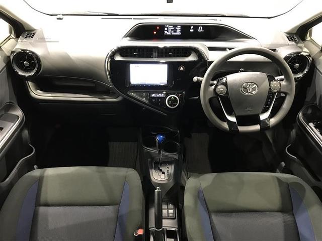 アクア S キーレスエントリ カーナビ ドラレコ付 オートエアコン デュアルエアバック ESC パワーウィンドウ AUX端子 ETC SRS パワーステアリング ABS メモリーナビ 被害軽減ブレーキ 記録簿付(2枚目)