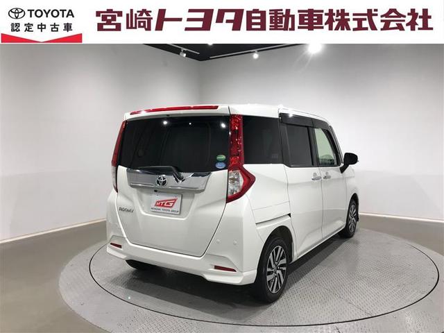 ルーミー カスタムG アイドリング 両側電動SD LEDヘット バックビューモニター 衝突回避ブレーキ 地デジ スマートキー メモリナビ クルーズコントロール 点検記録簿 DVD ETC オートエアコン アルミホイール(34枚目)