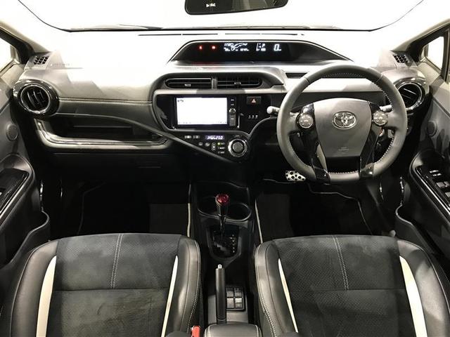 アクア G G’s ETC付き 盗難防止装置 ブレーキサポート キーレス オートクルーズコントロール スマートキープッシュスタート メディアプレイヤー接続 運転席助手席エアバック 横滑防止 ナビTV パワーステアリング(2枚目)