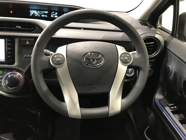 アクア S スマートキープッシュスタート キーレスエントリ イモビ ナビ&TV オートエアコン デュアルエアバック ESC Bカメラ パワーウィンドウ AUX端子 アルミホイール SRS ワンセグTV ABS(6枚目)