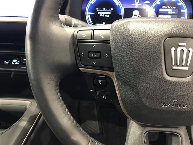 クラウンクロスオーバー Ｇアドバンスド　衝突軽減装置　フルセグテレビ　クルコン　横滑防止装置　ドライブレコーダー　ＬＥＤヘッドライト　記録簿　Ｂカメラ　Ｐシート　ＥＴＣ　オートエアコン　ＡＣ１００Ｖ電源　ＡＵＸ　エアバッグ　４ＷＤ　キーレス（10枚目）