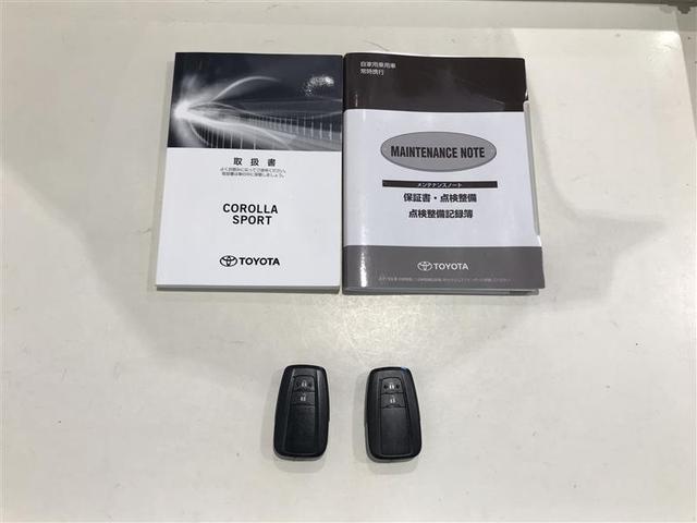 カローラスポーツ Ｇ　Ｚ　バックガイドモニター　盗難防止システム　ＤＶＤ再生可能　横滑り防止　インテリキー　クルーズＣ　カーテンエアバッグ　ドラレコ　地デジ　エアコン　ＡＢＳ　アルミホイール　ＬＥＤライト　ＥＴＣ車載器　記録簿（15枚目）