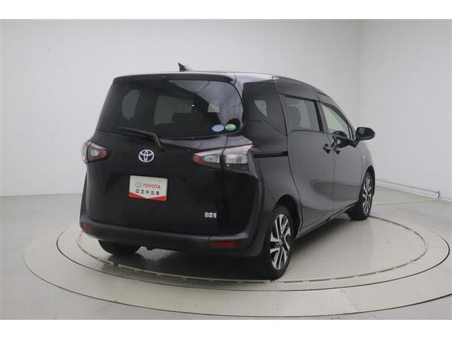 シエンタ ハイブリッドG クエロ 点検記録簿 地デジTV 盗難防止 横滑り防止 LEDライト スマートキー ETC バックモニタ DVD オ-トエアコン AUX メモリ-ナビ エアバッグ AW 3列シート ナビ&TV ABS(4枚目)