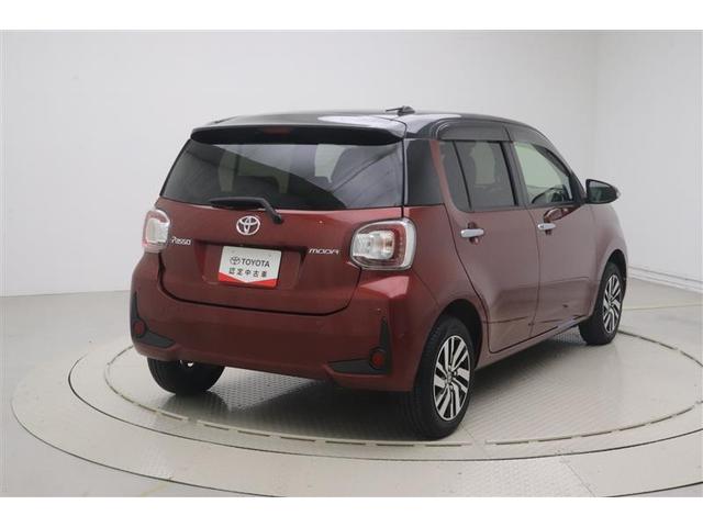 パッソ モーダ　チャーム　地デジＴＶ　スマートキープッシュスタート　フルオートエアコン　ＬＥＤヘッドライト　ＡＵＸ　バックモニター　メモリナビ　ナビＴＶ　横滑り防止機能　エアバック　ＥＴＣ　ＡＢＳ　助手席エアバッグ　ＤＶＤ（4枚目）