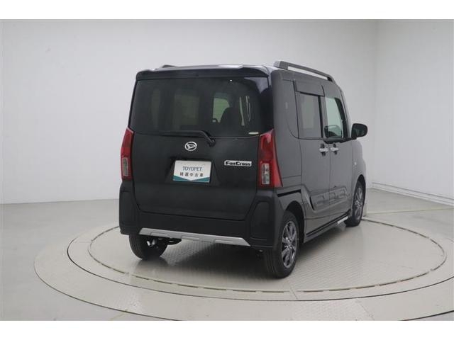 タント ファンクロス　衝突軽減システム　地デジ　両側オートドア　Ｂカメラ　横滑り防止装置　ＬＥＤヘットライト　フルオートエアコン　キーレスエントリー　パワーウィンド　スマートキ－　サイドエアバッグ　ベンチシート　アルミ（4枚目）