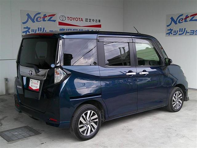 ルーミー カスタムG アイドリング 両側電動SD LEDヘット バックビューモニター 衝突回避ブレーキ 地デジ スマートキー メモリナビ クルーズコントロール 点検記録簿 DVD ETC オートエアコン アルミホイール(4枚目)