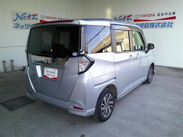 ルーミー カスタムＧ　バックモニタ　横滑り防止システム　運転席助手席エアバック　障害物ソナー　左右電動スライドドア　スマ－トキ－　Ａ－ＳＴＯＰ　エアバック　エアコン　ＬＥＤライト　キーフリー　フルセグテレビ　イモビ　ＰＳ（4枚目）