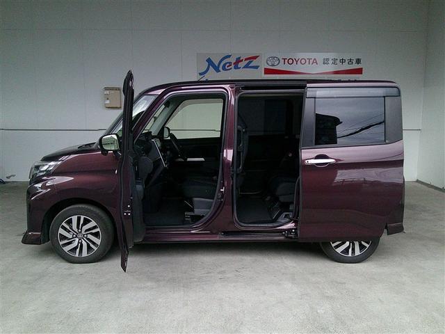 ルーミー カスタムＧ　バックモニタ　横滑り防止システム　運転席助手席エアバック　障害物ソナー　左右電動スライドドア　スマ－トキ－　Ａ－ＳＴＯＰ　エアバック　エアコン　ＬＥＤライト　キーフリー　フルセグテレビ　イモビ　ＰＳ（3枚目）