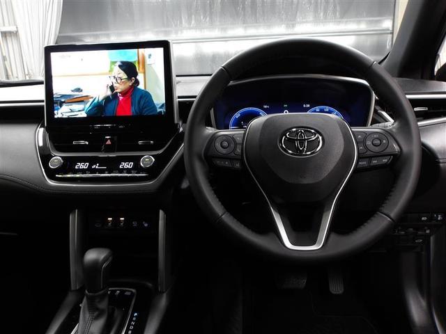 カローラクロス ハイブリッド　Ｚ　ＰＣＳ　フルセグテレビ　ＬＥＤヘッドライト　Ｂカメラ　ナビ・ＴＶ　インテリジェントキー　パワーシート　キーフリー　アルミホイール　ＥＴＣ　盗難防止　オートエアコン　記録簿　ワンオーナー　メモリーナビ（4枚目）