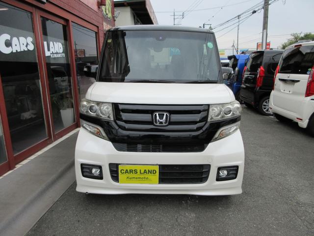 N-BOXカスタム G・ターボLパッケージ CTBA衝突軽減ブレーキ 両側電動スライド ナビ フルセグ Bluetoothオーディオ CD DVD バックカメラ 純正アルミ クルーズコントロール アイドリングST スマートキー ターボ車(2枚目)