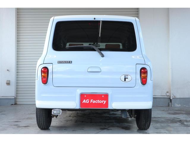 アルトラパン Ｘ　ルノー４仕様　キャトル　ＲＥＮＡＵＬＴ４　　キーレスエントリー　スチールホイール　ＣＤ　ＥＴＣ　ベンチシート　フルフラットシート（6枚目）