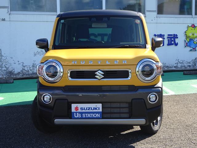 ハスラー ＨＹＢＲＩＤ　Ｘ　３型　ＦＦ　ＣＶＴ　軽量衝撃吸収ボディー　アダプティブクルーズコントロール（ＡＣＣ）［全車速追従機能付］・デュアルカメラブレーキサポート・誤発進抑制機能・後退時ブレーキサポート・後方誤発進抑制機能・リヤパーキングセンサー・車線逸脱警報機能（3枚目）