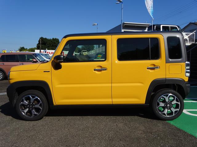 ハスラー ＨＹＢＲＩＤ　Ｘ　３型　ＦＦ　ＣＶＴ　軽量衝撃吸収ボディー　アダプティブクルーズコントロール（ＡＣＣ）［全車速追従機能付］・デュアルカメラブレーキサポート・誤発進抑制機能・後退時ブレーキサポート・後方誤発進抑制機能・リヤパーキングセンサー・車線逸脱警報機能（4枚目）