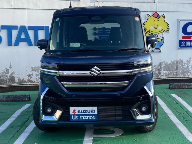 スペーシアカスタム カスタム　ＨＹＢＲＩＤ　ＸＳターボ　全方位モニターナビ　アダプティブクルーズコントロール［全車速追従機能・停止保持機能付］・軽量衝撃吸収ボディー　ＴＥＣＴ〈テクト〉・デュアルセンサーブレーキサポートＩＩ・誤発進抑制機能・後方誤発進抑制機能（2枚目）