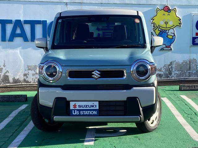 ハスラー ＨＹＢＲＩＤ　Ｇ　３型　ＦＦ　ＣＶＴ　軽量衝撃吸収ボディー　デュアルカメラブレーキサポート・アダプティブクルーズコントロール（ＡＣＣ）［全車速追従機能付］・誤発進抑制機能・後退時ブレーキサポート・後方誤発進抑制機能・リヤパーキングセンサー・車線逸脱警報機能（2枚目）