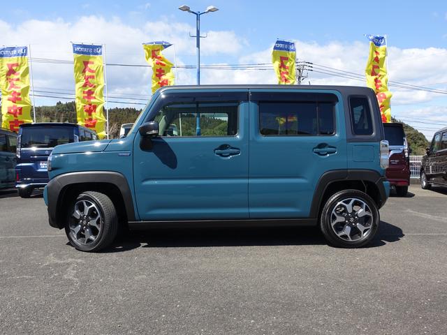 ハスラー ＨＹＢＲＩＤ　Ｘ　ＦＦ　ＣＶＴ　全方位モニターナビゲーション　軽量衝撃吸収ボディ・運転席エアバッグ・助手席エアバッグ・サイドエアバッグ・サイドインパクトバー・盗難防止装置・カーテンエアバッグ・横滑り防止装置・衝突防止装置・衝突軽減装置・クリアランスソナー（3枚目）