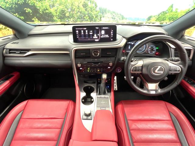 RX RX450h Fスポーツ サンルーフ フルエアロ 純正SDナビ バックカメラ 100V電源 プリクラッシュセーフティ レーダークルーズ 禁煙車 パワーバックドア レザーシート 全席シートヒーター ドライブレコーダー ETC(2枚目)