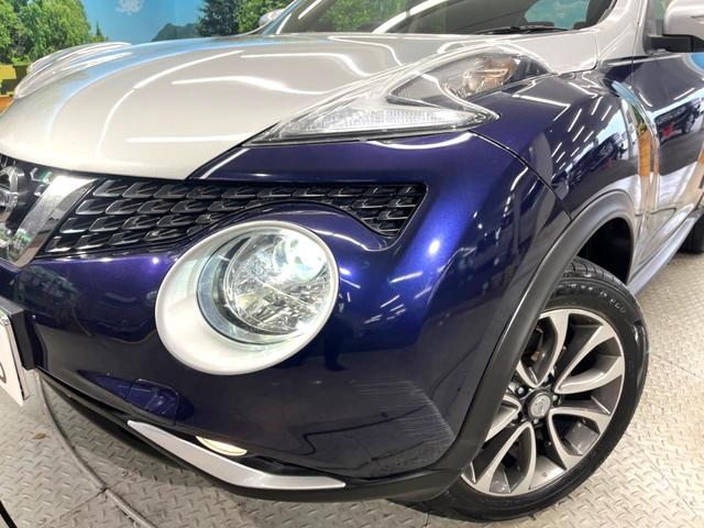 ジューク 16GT ドレスアップ 純正7インチナビ エマージェンシーブレーキ アラウンドビューモニター 禁煙車 ドライブレコーダー スマートキー HIDヘッドライト ETC 純正17インチアルミ オートエアコン Bluetooth(12枚目)