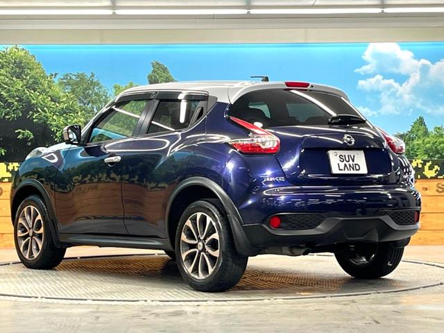 ジューク 16GT ドレスアップ 純正7インチナビ エマージェンシーブレーキ アラウンドビューモニター 禁煙車 ドライブレコーダー スマートキー HIDヘッドライト ETC 純正17インチアルミ オートエアコン Bluetooth(32枚目)