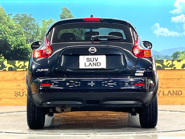 ジューク 15RX タイプV carrozzeriaSDナビ 禁煙車 ETC オートライト オートエアコン Bluetooth CD DVD再生 革巻きステアリング フルセグ 16インチスチールホイール(14枚目)