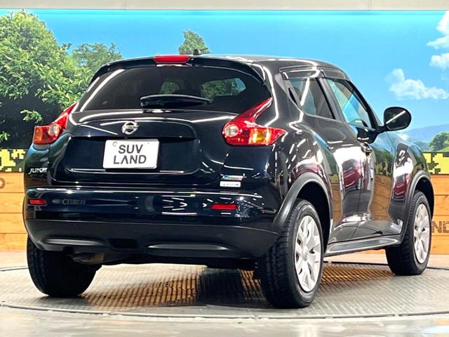 ジューク 15RX タイプV carrozzeriaSDナビ 禁煙車 ETC オートライト オートエアコン Bluetooth CD DVD再生 革巻きステアリング フルセグ 16インチスチールホイール(16枚目)