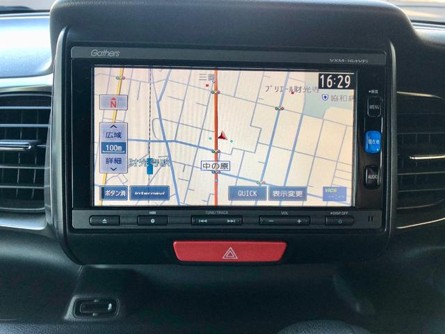 G・ターボLパッケージ SDナビ 地デジTV バックカメラ Bluetooth 衝突軽減ブレーキ ETC クルーズコントロール HIDヘッドライト 新品アルミ プッシュスタート 電子パーキング 記録簿 取説 Goo鑑定車(4枚目)