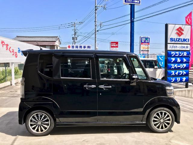 G・ターボパッケージ ワンオーナー ターボ車 新品SDナビ 地デジTV バックカメラ Bluetooth ドラレコ前後 両側電動スライド ETC オートクルーズ 純正エアロ 15インチアルミ HIDライト スマートキー(6枚目)