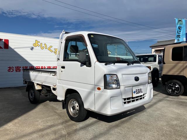 サンバートラック 　４ＷＤ　ギア車　エアコン　パワステ　車検整備付　６６，０００キロ　エアバック（6枚目）